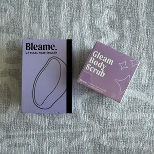 Bleame Crystal Hair Eraser and Gleam Body Scrub - Lavender